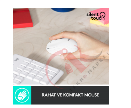 LOGİTECH MK295 SESSİZ KABLOSUZ TÜRKÇE Q KLAVYE & MOUSE SETİ BEYAZ 920-010089