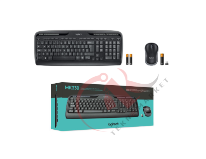LOGITECH MK330 KABLOSUZ TÜRKÇE KLAVYE & MOUSE SETİ-SİYAH 920-003988