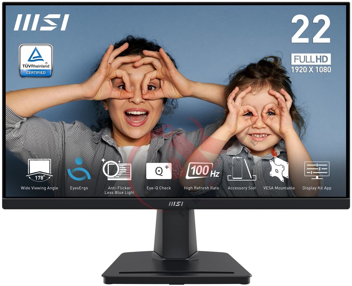 MSI 21.45 PRO MP225V 1920x1080 (FHD) 16:9 FLAT VA 100HZ 1MS ADAPTIVE-SYNC MONITOR