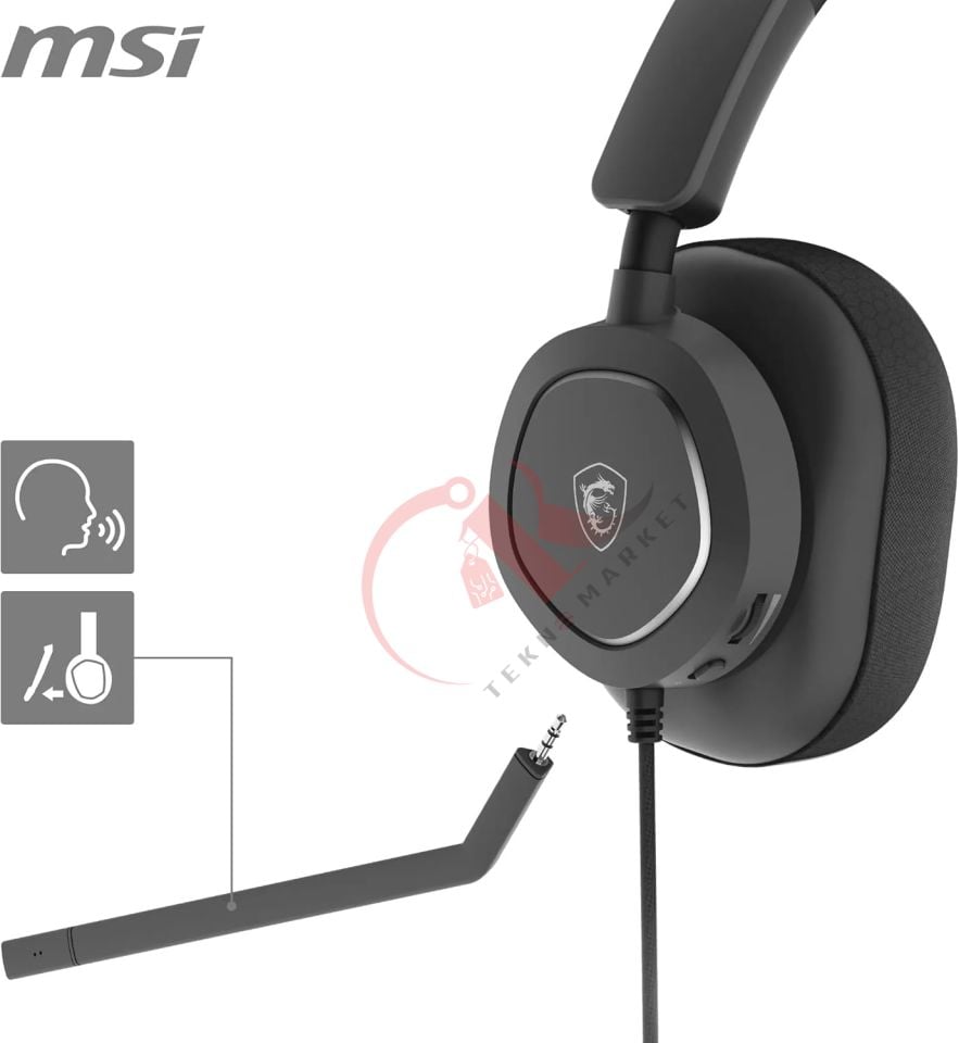 MSI GG MAESTRO 300 GAMING HEADSET USB C KULAKÜSTÜ KULAKLIK