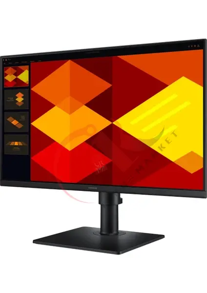 SAMSUNG 24 Essential S4 LS24D400GAUXUF 5 Ms 100 Hz Full HD IPS Pivot Monitör