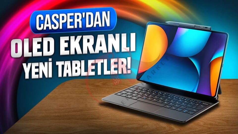 CASPER PAD H10 Pro 12.6'' OLED Tablet 8GB RAM 256GB+Casper H10 Pro Klavyeli Tablet Kılıfı + Prestige Kalem