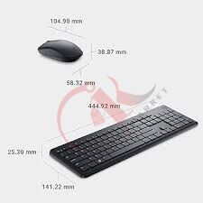 Dell KM3322W Kablosuz Klavye Mouse Set Türkçe Siyah 580-AKGI