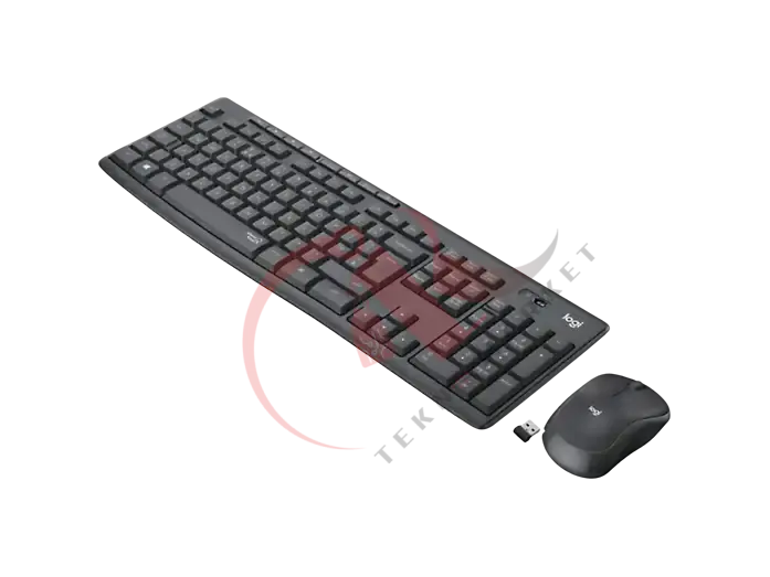 LOGITECH MK295 Sessiz Kablosuz Türkçe Q Klavye Mouse Seti - Siyah
