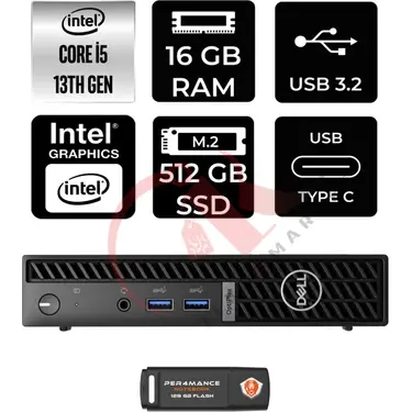 Dell Optiplex 7010MFF i5 13500T Mini PC 16GB RAM 512GB SSD FreeDOS + Per4 USB N002O7010MFFP312