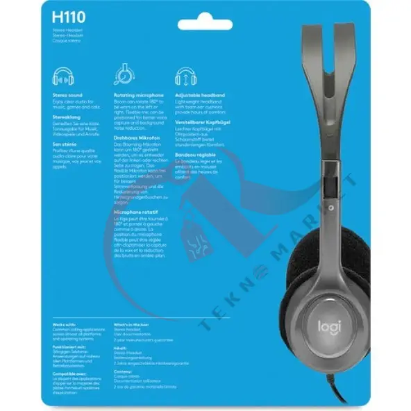 Logitech H110 981-000271 Kulak Üstü Kulaklık