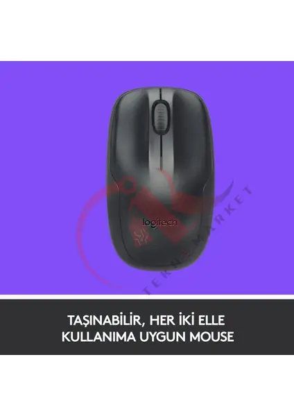 Logitech MK220 Q Tr Siyah Kablosuz Klavye Mouse Set