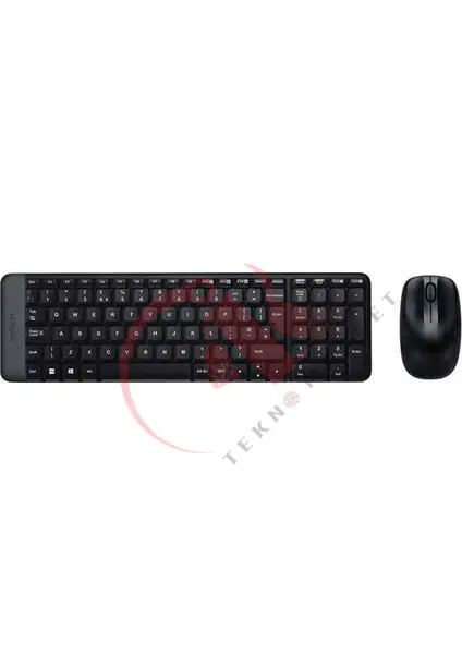 Logitech MK220 Q Tr Siyah Kablosuz Klavye Mouse Set
