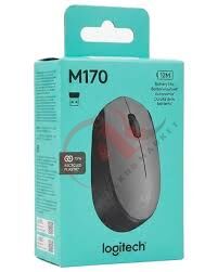 Logitech M170 Kablosuz Optik Mouse, Kullanışlı Ve Hızlı M170 - Gri - Siyah M170