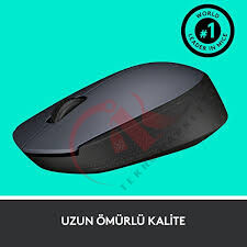 Logitech M170 Kablosuz Optik Mouse, Kullanışlı Ve Hızlı M170 - Gri - Siyah M170